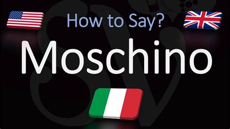 how to pronounce moschino brand